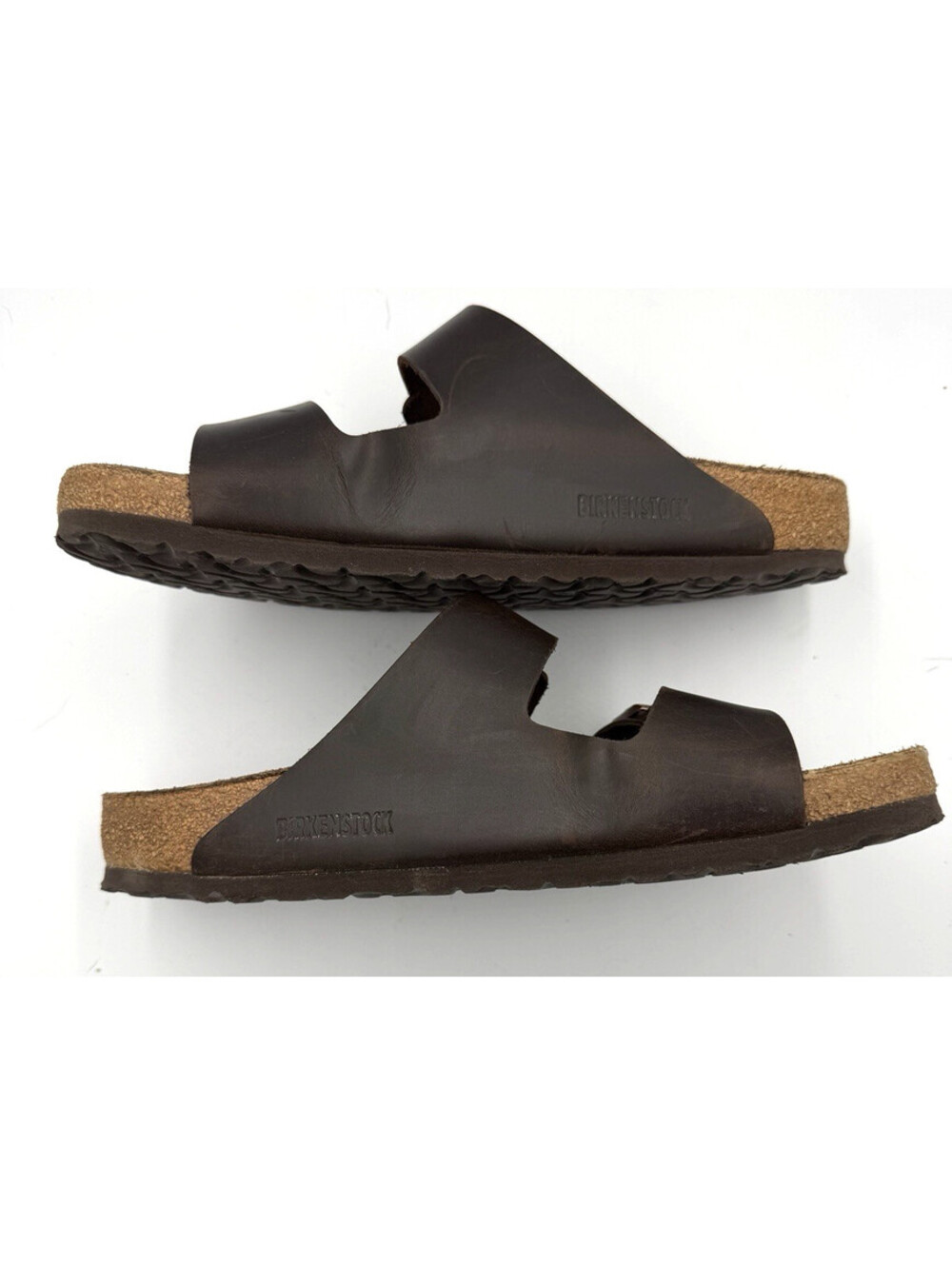 Birkenstock Arizona Sandals Men's 43 US 10 Brown Oiled Leather Germany